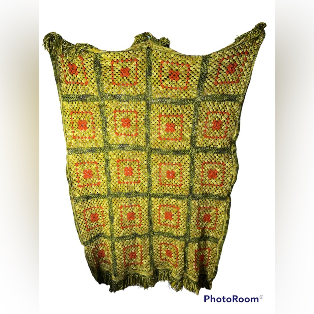 Vintage Afghan grandmas quilt